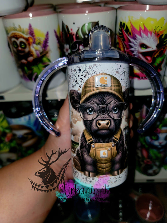 Gourde - Biberon Évolutif sur commande - Highland Cow Fermier