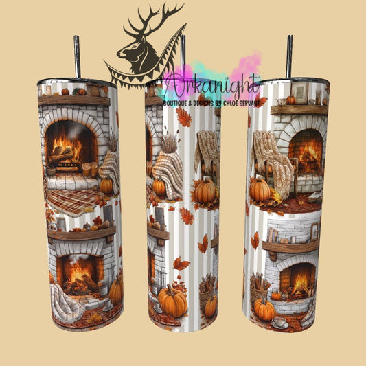 Gourde sur commande - Collection Automne 2025 - Autumn Fireplace