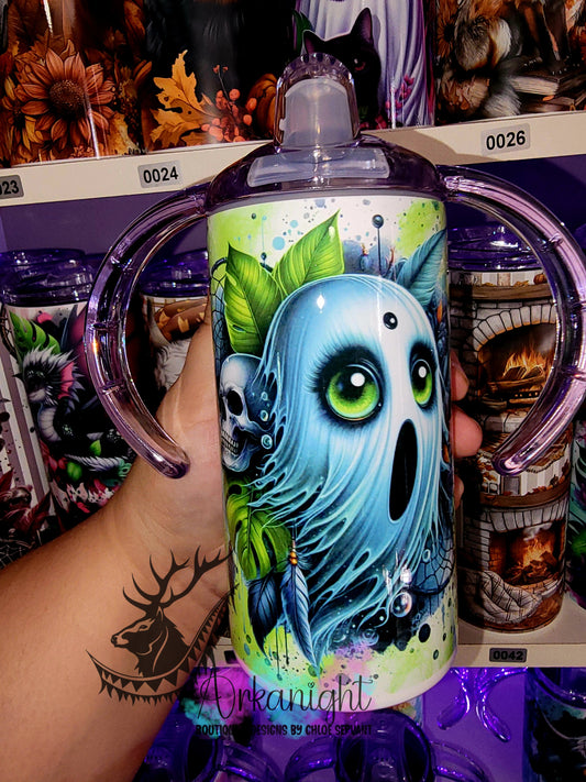 Gourde - Biberon Évolutif sur commande - Fantôme Bleu & Vert