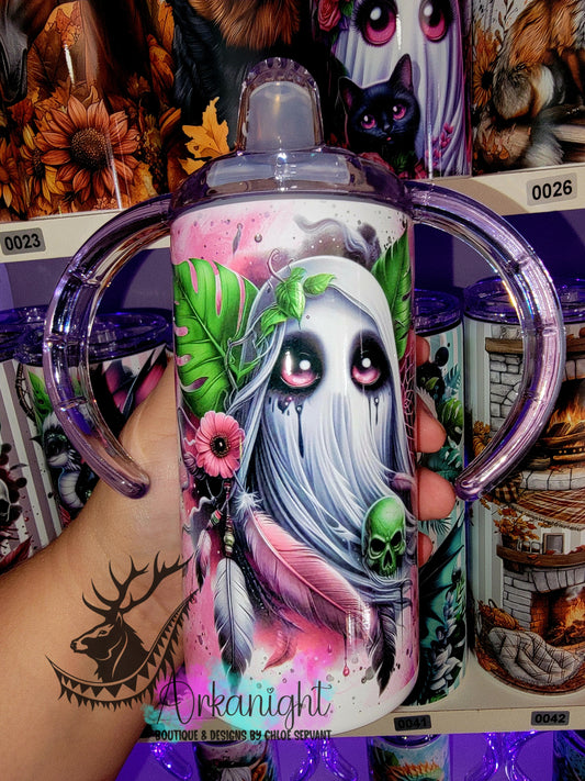 Gourde - Biberon Évolutif sur commande - Fantôme Rose