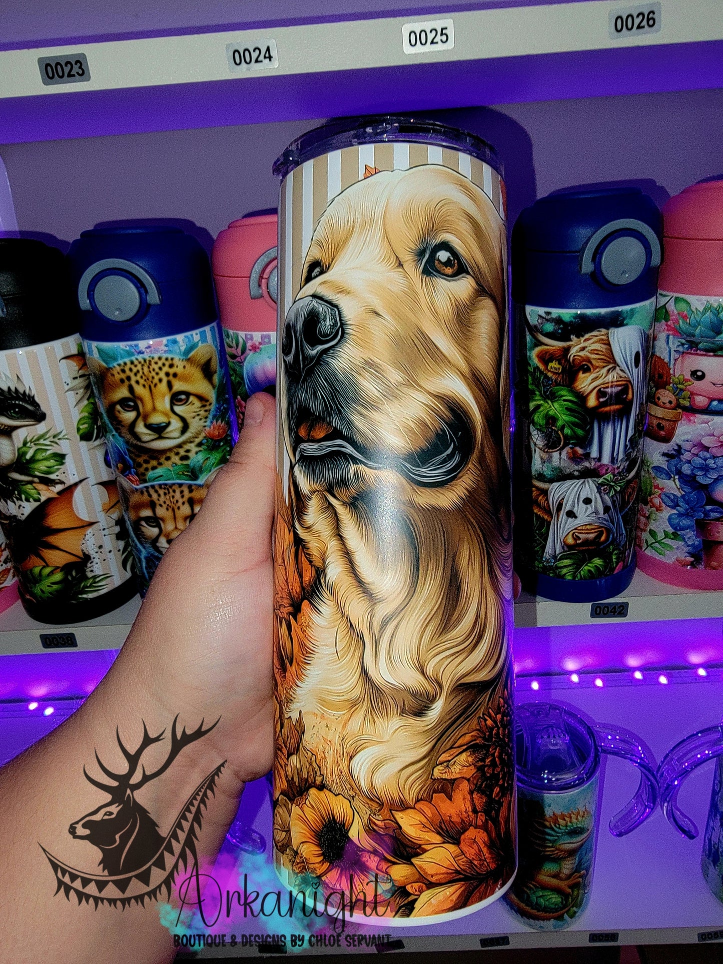 Gourde sur commande - Collection Automne 2025 - Golden Retriever