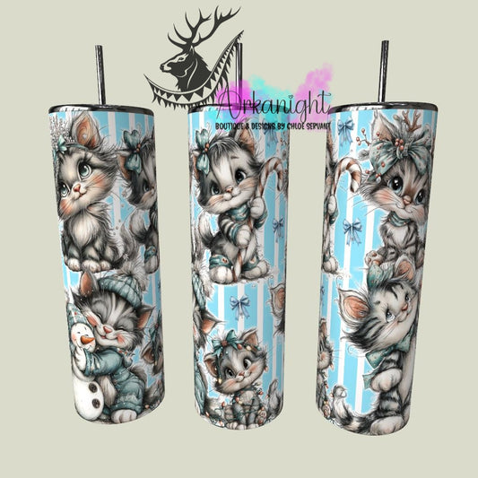 Numérique - Collection Hiver & Noël 2025 Vintage - Chatons Festifs