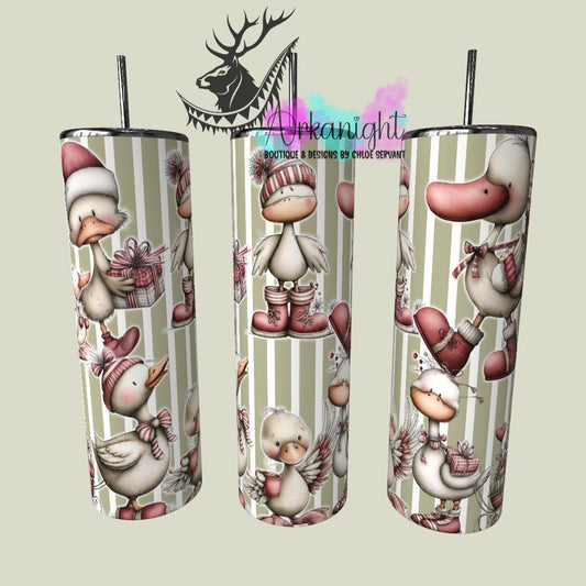 Numérique - Collection Hiver & Noël 2025 Vintage - Oies Festives