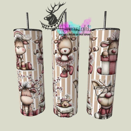 Numérique - Collection Hiver & Noël 2025 Vintage - Cerfs Festifs