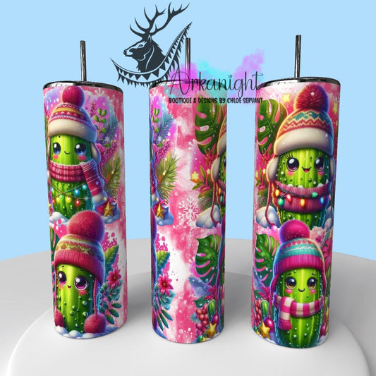 Gourde sur commande - Collection Hiver & Noël 2025 - Cornichons Roses