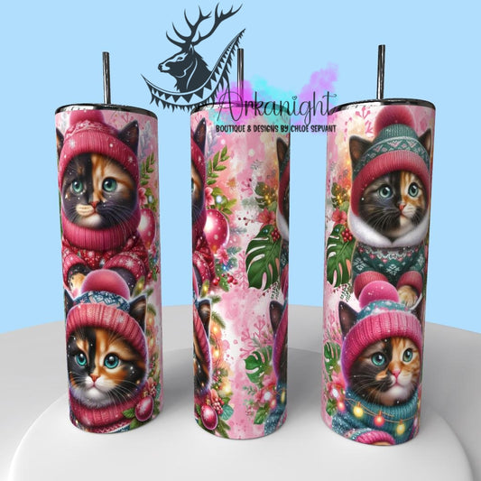 Gourde sur commande - Collection Hiver , Monstera & Chats  - Chaton Écaille de tortue poil court