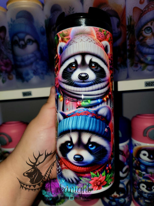 Gourde sur commande - Couvercle à café - 14 oz - Collection Hiver & Noël 2025 - Raton