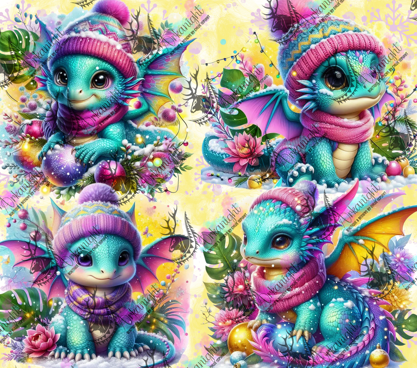 Numérique - Collection Hiver, Monstera & Dragon 2025 - Pastel