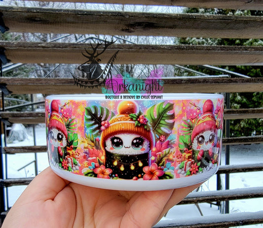 Gamelle en céramique sur commande - Collection Hiver & Noël 2025 - Sushis des fêtes