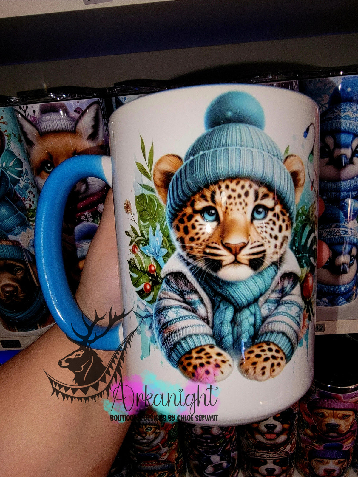 Tasse en céramique sur commande - Collection Hiver 2025 - Léopard