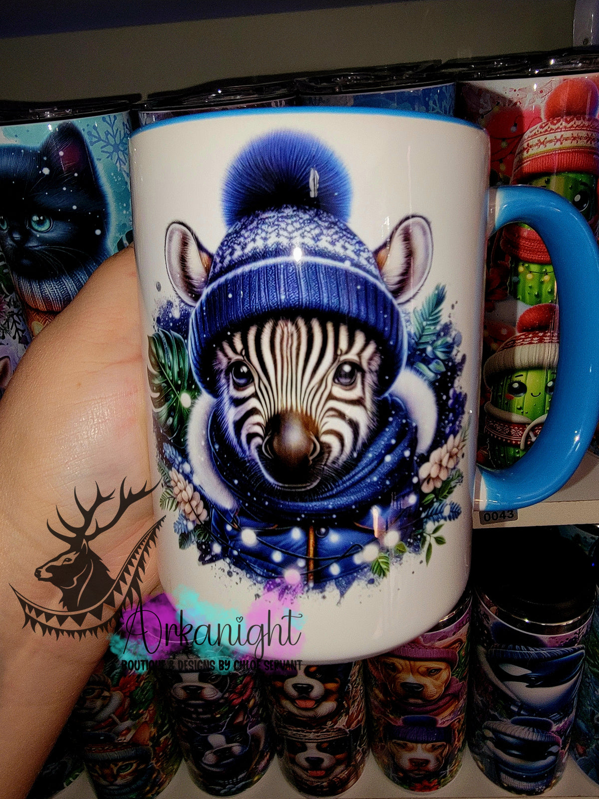 Tasse en céramique sur commande - Collection Hiver 2025 - Zèbre