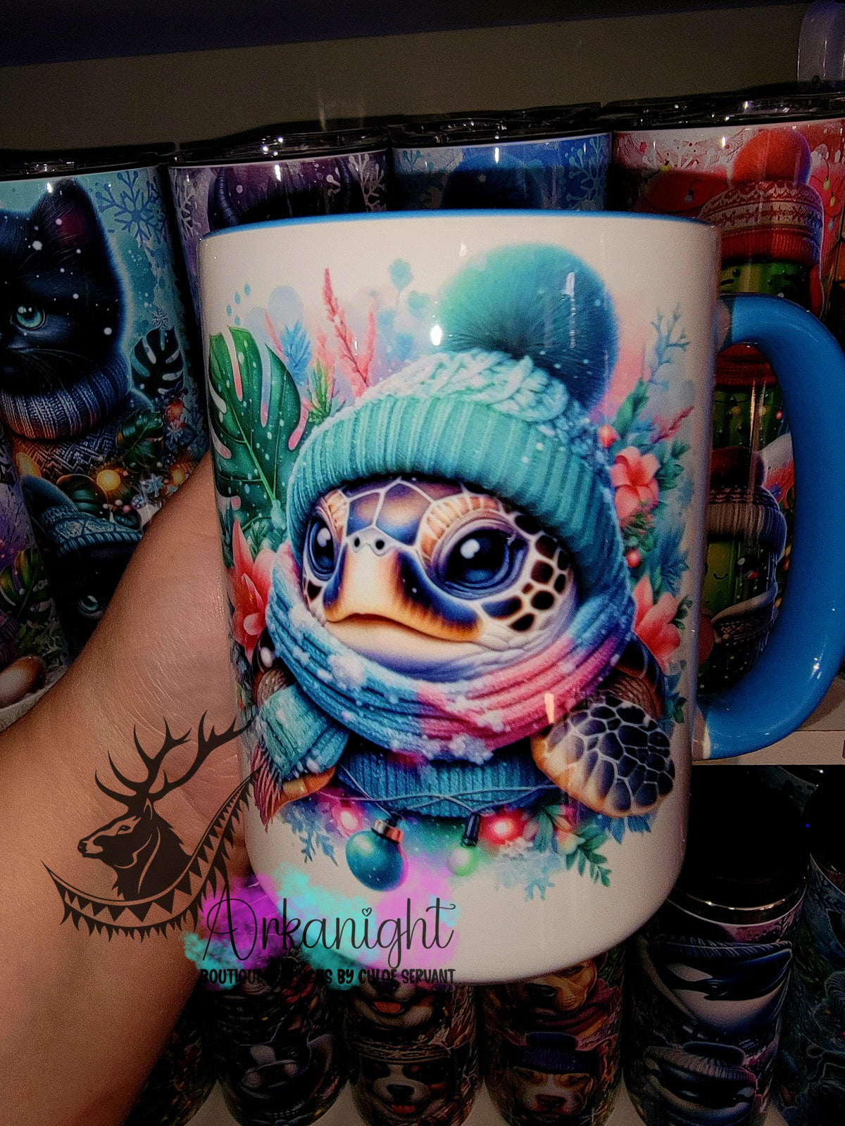 Tasse en céramique sur commande - Collection Hiver 2025 - Tortue de mer