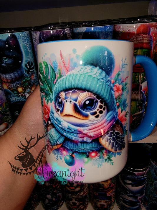 Tasse en céramique sur commande - Collection Hiver 2025 - Tortue de mer