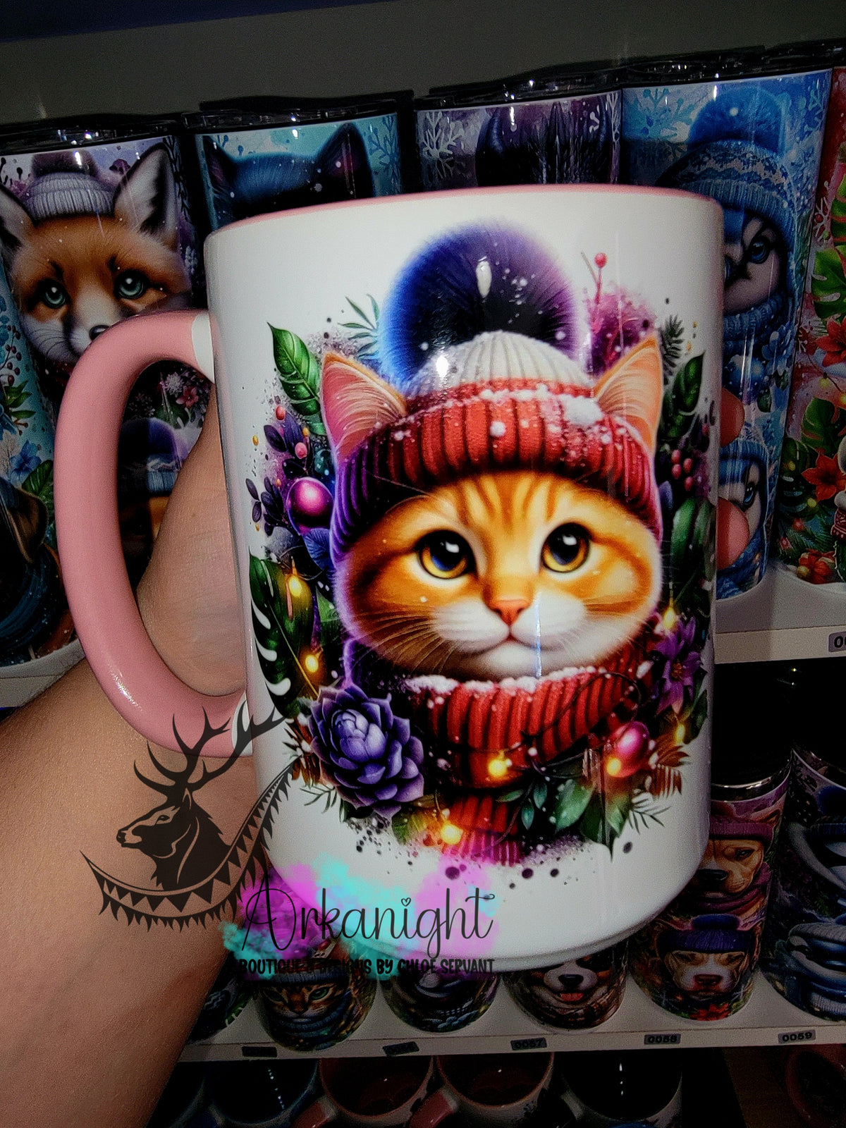 Tasse en céramique sur commande - Collection Hiver 2025 - Chat Roux