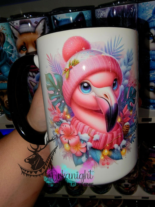 Tasse en céramique sur commande - Collection Hiver 2025 - Flamant Rose