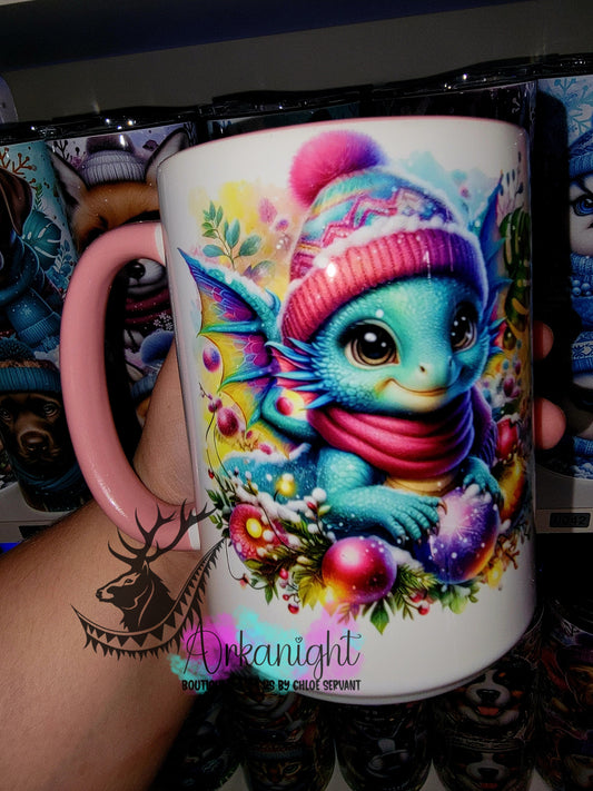 Tasse en céramique sur commande - Collection Hiver 2025 - Dragon Pastel