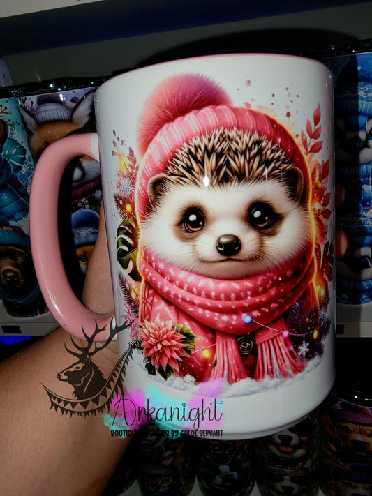 Tasse en céramique sur commande - Collection Hiver 2025 - Hérisson