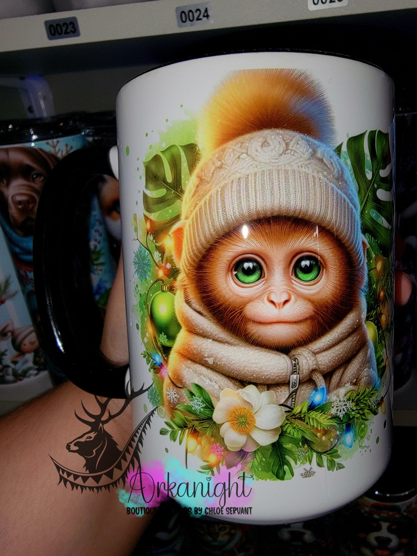 Tasse en céramique sur commande - Collection Hiver 2025 - Singe