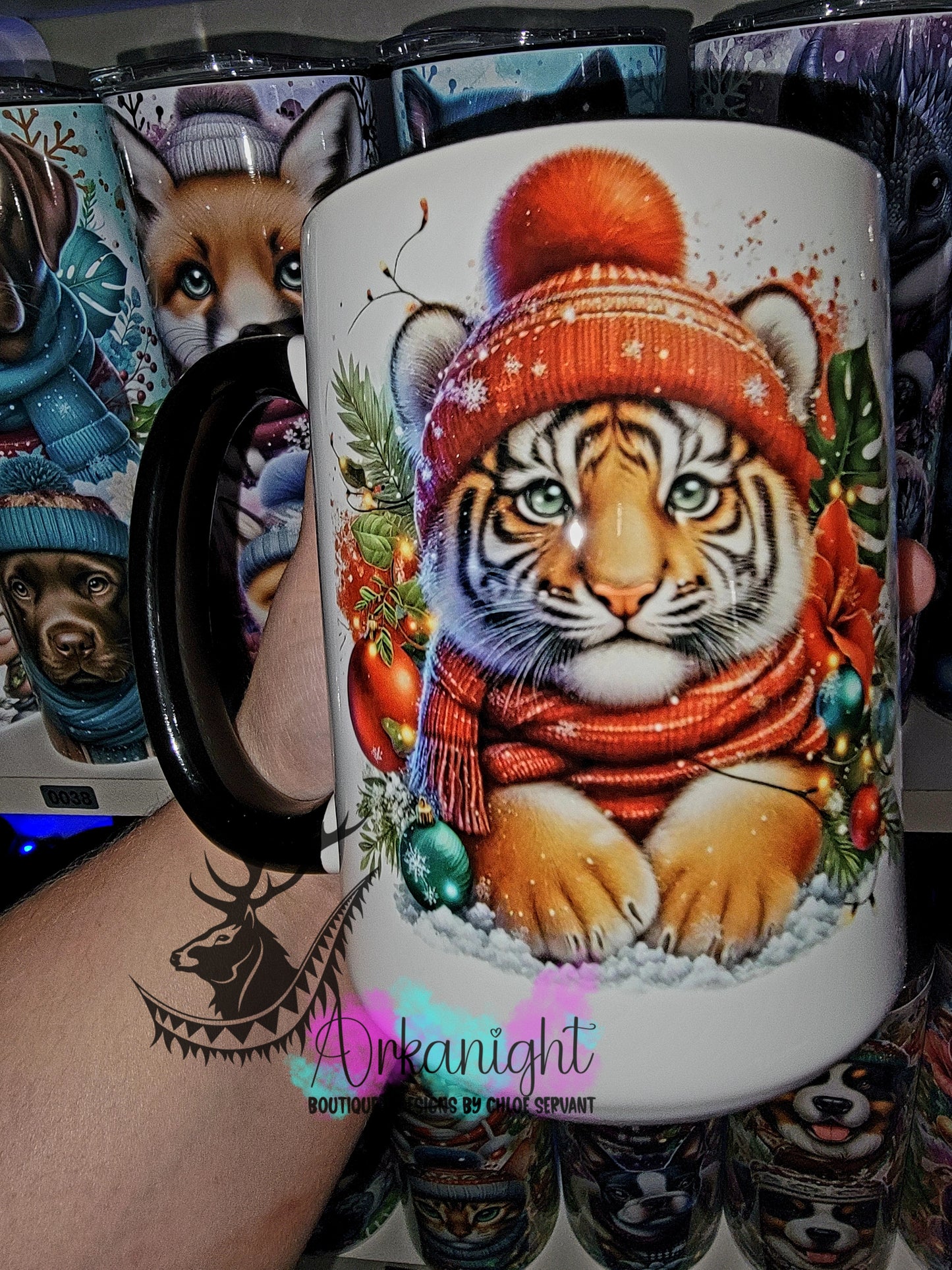 Tasse en céramique sur commande - Collection Hiver 2025 - Tigre