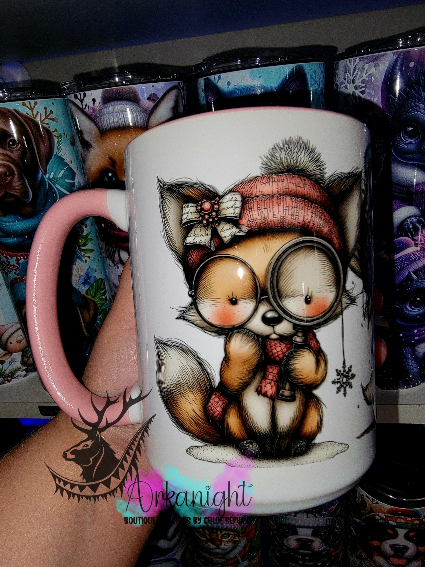 Tasse en céramique sur commande - Collection Hiver 2025 - Renard Vintage