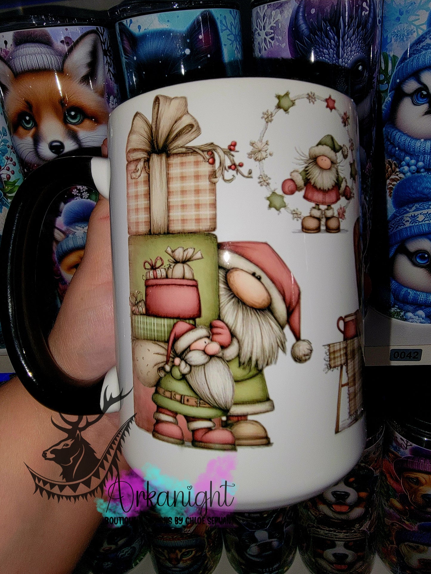 Tasse en céramique sur commande - Collection Hiver 2025 - Papa Noël Vintage