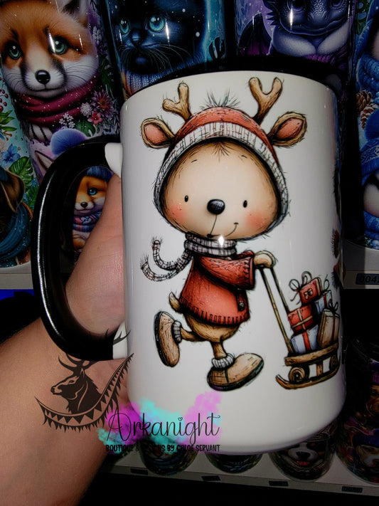 Tasse en céramique sur commande - Collection Hiver 2025 - Animaux Vintages