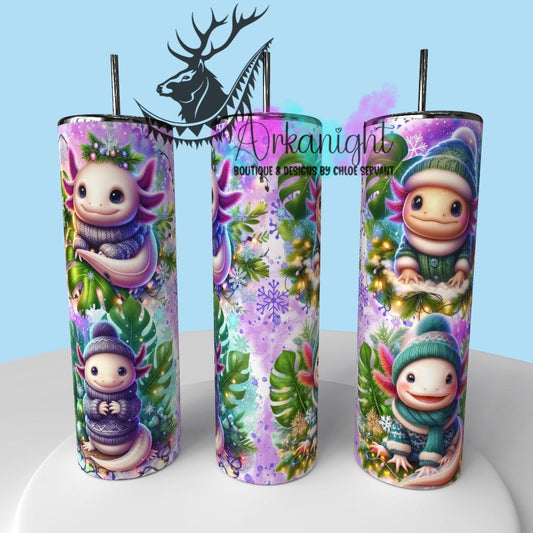 Gourde sur commande - Collection Hiver & Animals 2025 - Axolotl