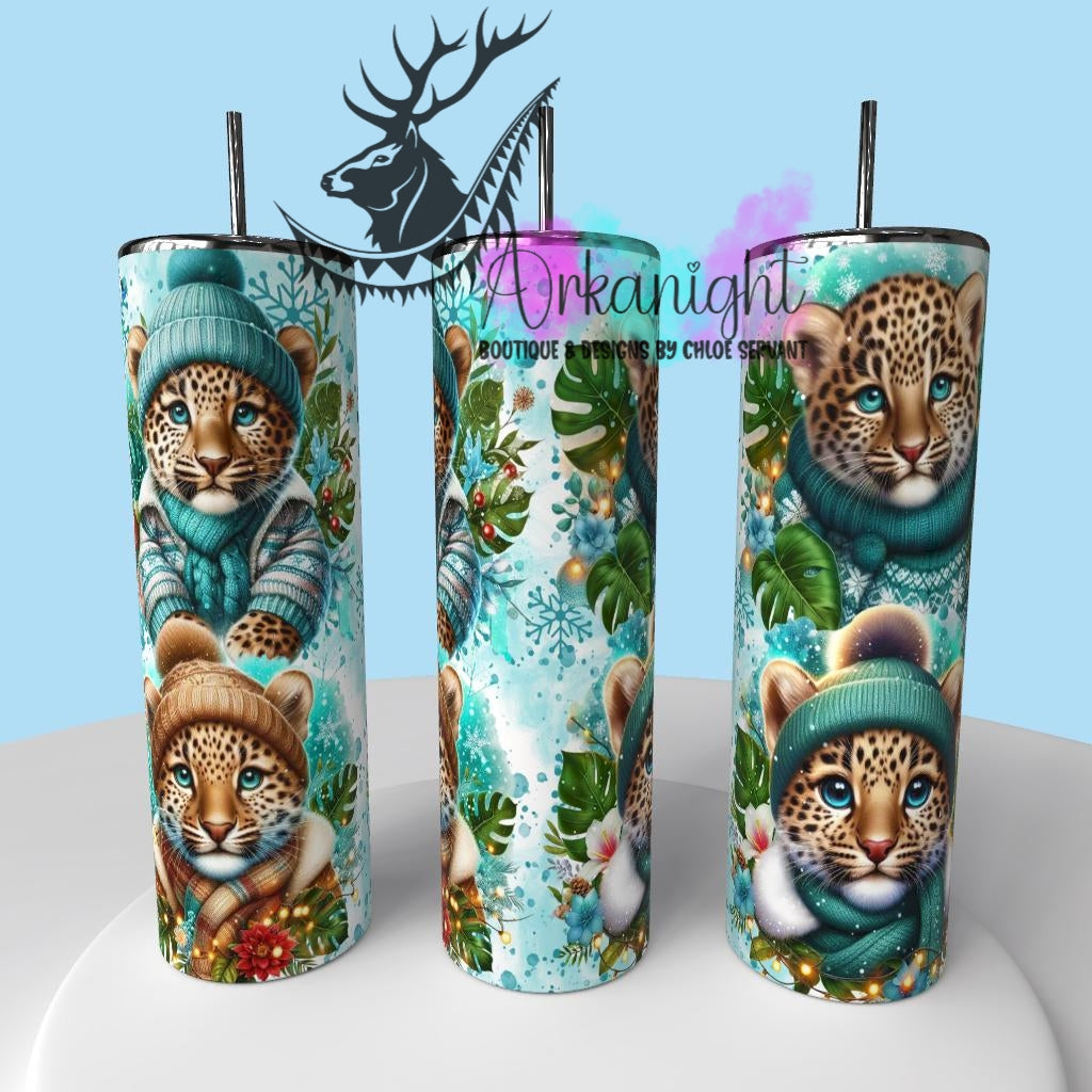 Gourde sur commande - Collection Hiver & Animals 2025 - Léopard