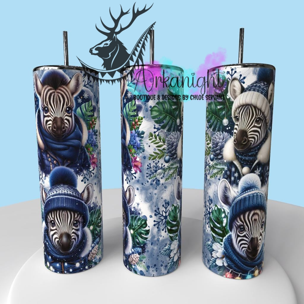Gourde sur commande - Collection Hiver & Animals 2025 - Zèbre