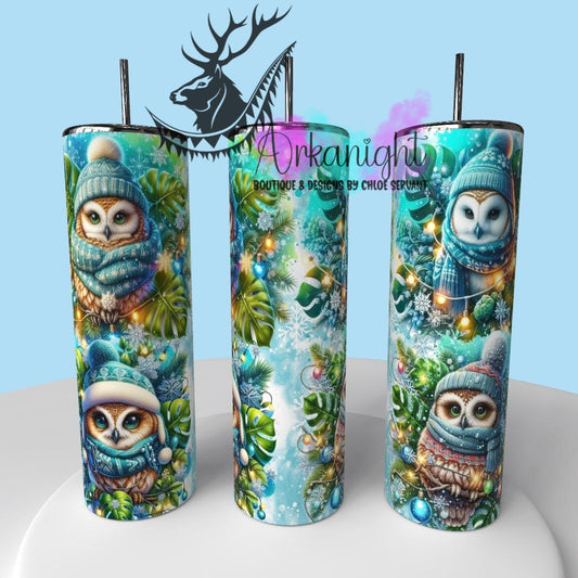 Gourde sur commande - Collection Hiver & Animals 2025 - Hiboux