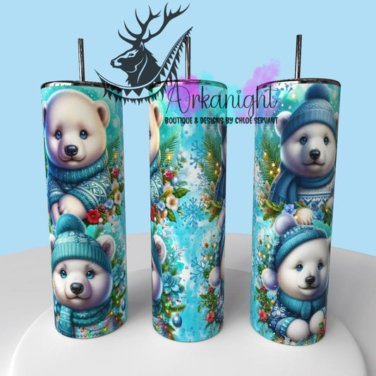 Gourde sur commande - Collection Hiver & Animals 2025 - Ours Polaire