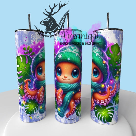 Gourde sur commande - Collection Hiver & Animals 2025 - Pieuvre