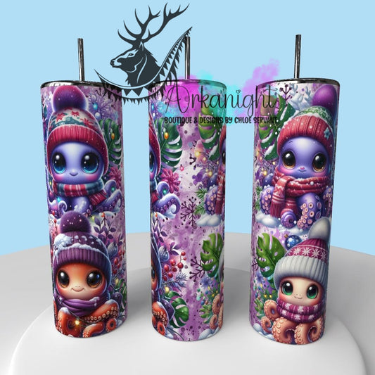 Gourde sur commande - Collection Hiver & Animals 2025 - Pieuvre 2.0