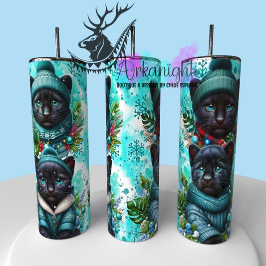 Gourde sur commande - Collection Hiver & Animals 2025 - Panther Noire