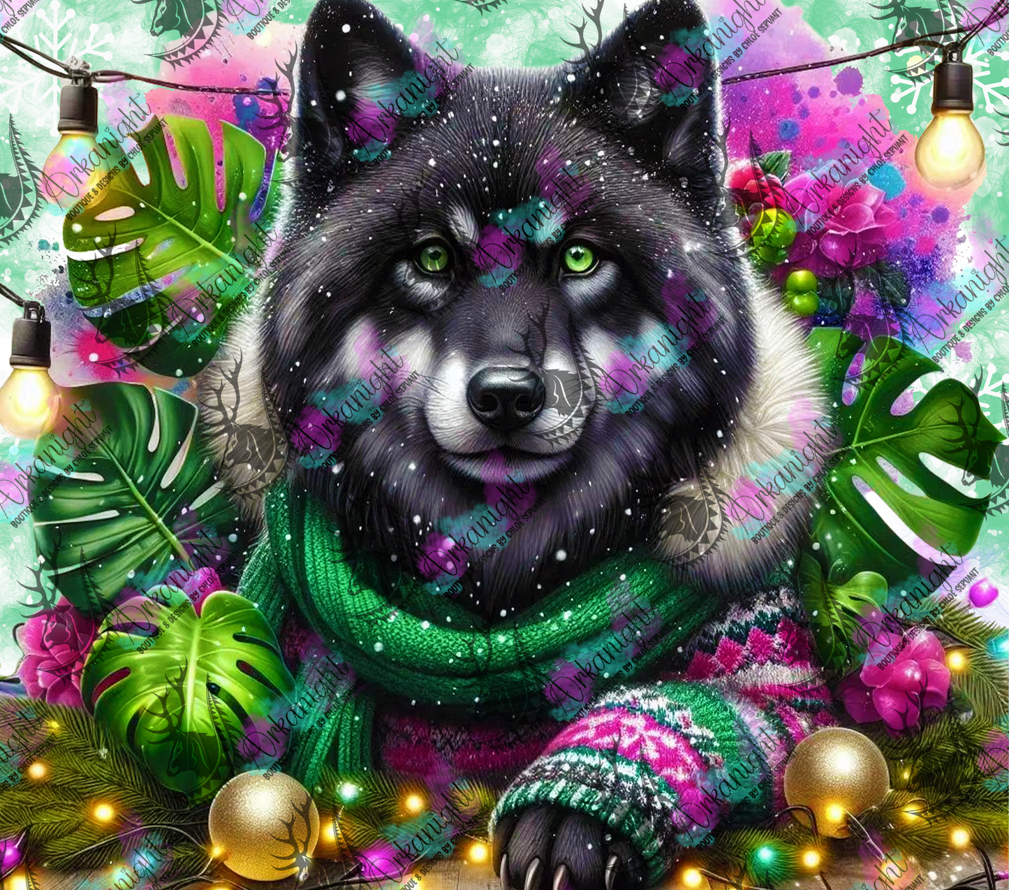 Numérique - Collection Hiver & Animals 2025 - Loup Noir