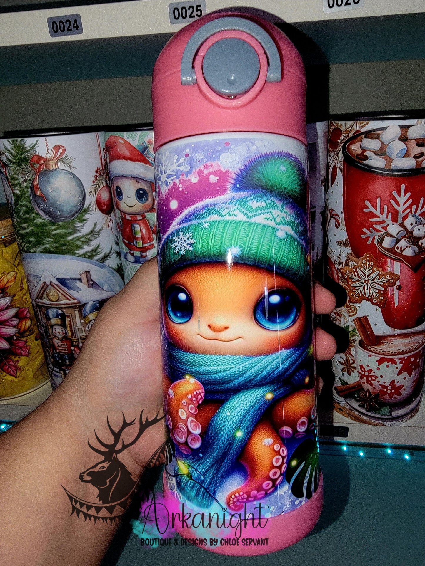 Gourde pour enfant - Sur Commande - Pieuvre d'hiver