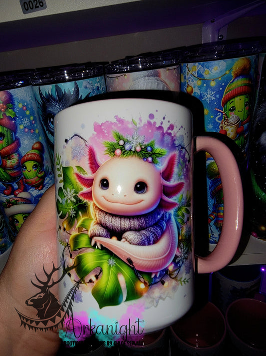 Tasse en céramique sur commande - Collection Hiver 2025 - Axolotl