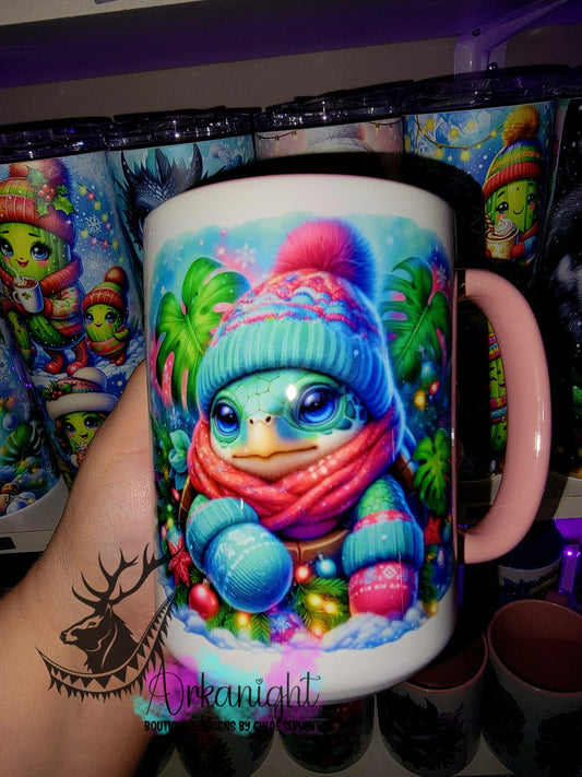 Tasse en céramique sur commande - Collection Hiver 2025 - Tortue de mer
