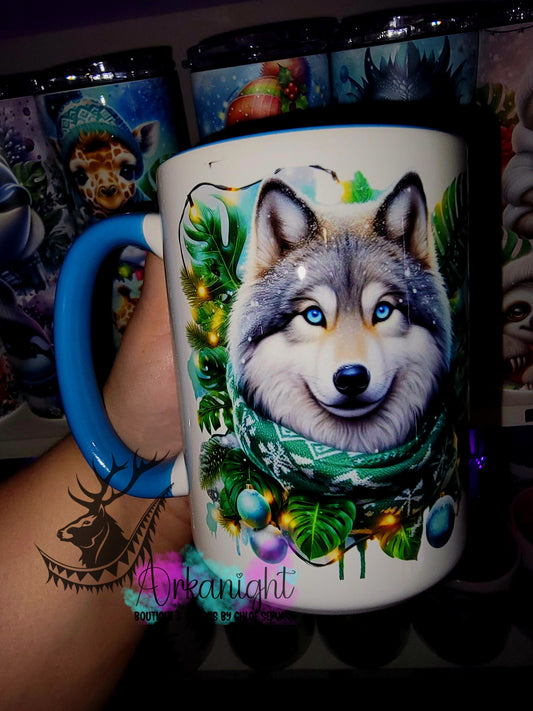 Tasse en céramique sur commande - Collection Hiver 2025 - Loup Gris