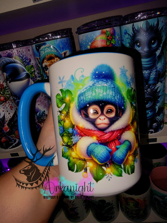 Tasse en céramique sur commande - Collection Hiver 2025 - Singe araignée