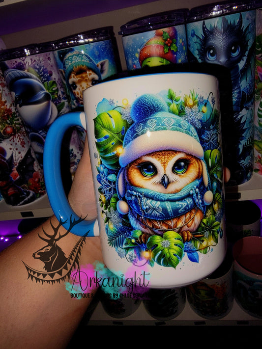 Tasse en céramique sur commande - Collection Hiver 2025 - Hiboux