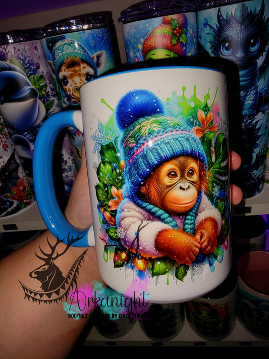 Tasse en céramique sur commande - Collection Hiver 2025 - Ourang Outang