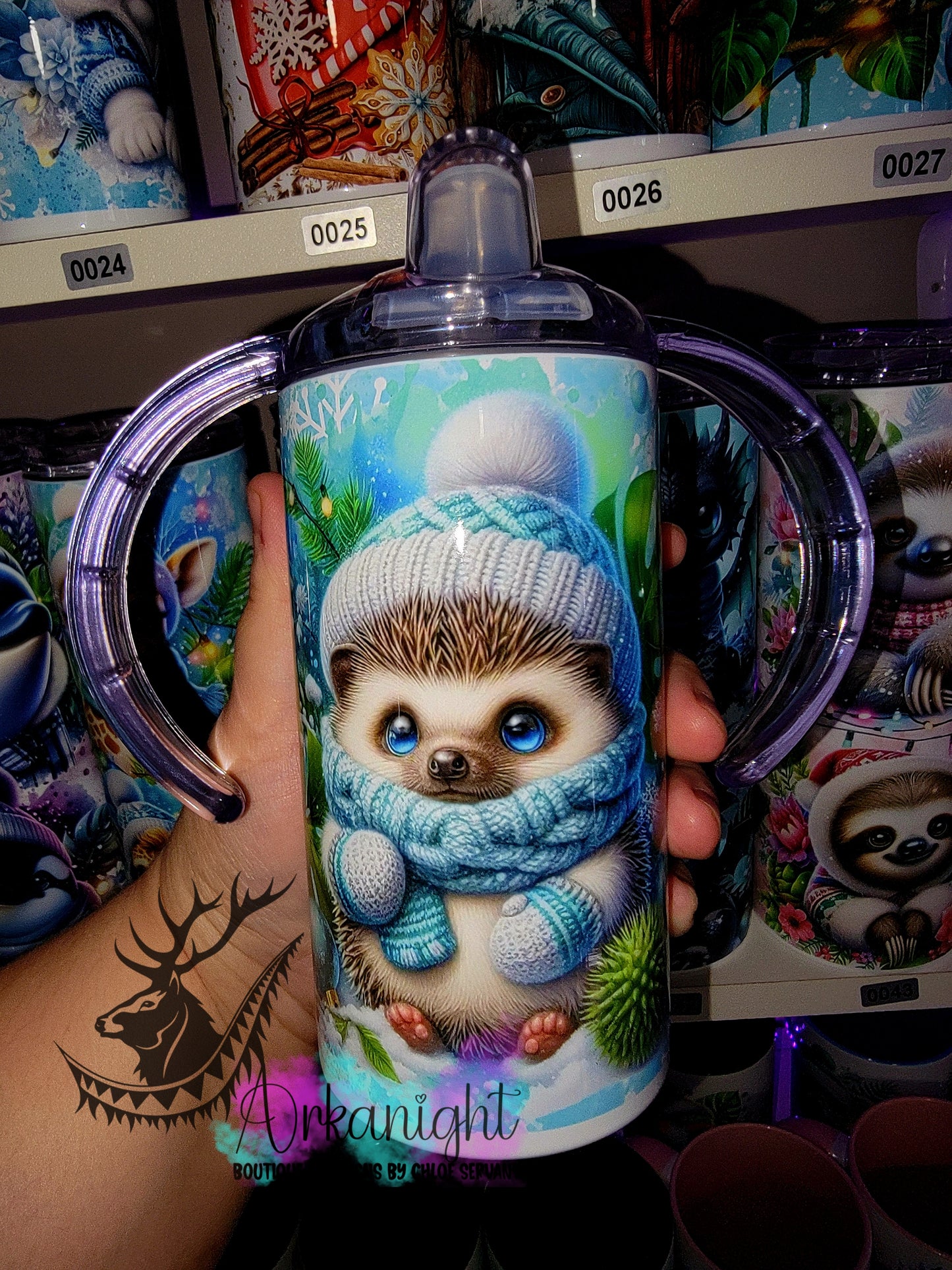 Gourde - Biberon Évolutif sur commande - Collection Hiver 2025 - Hérisson