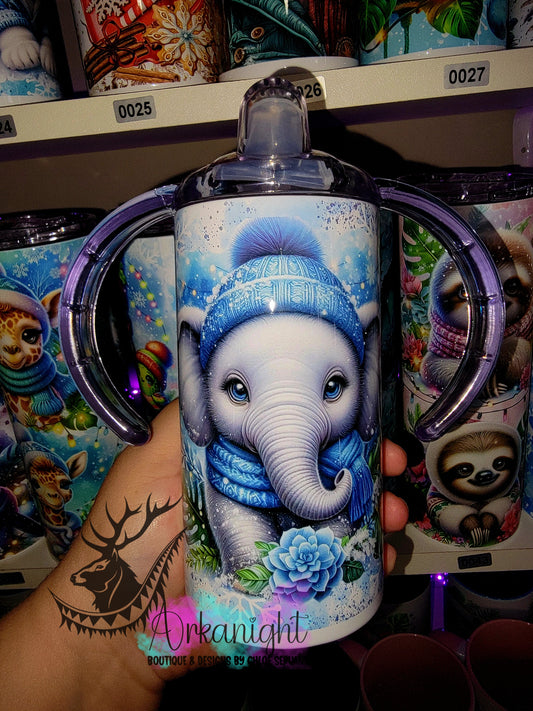 Gourde - Biberon Évolutif sur commande - Collection Hiver 2025 - Éléphant