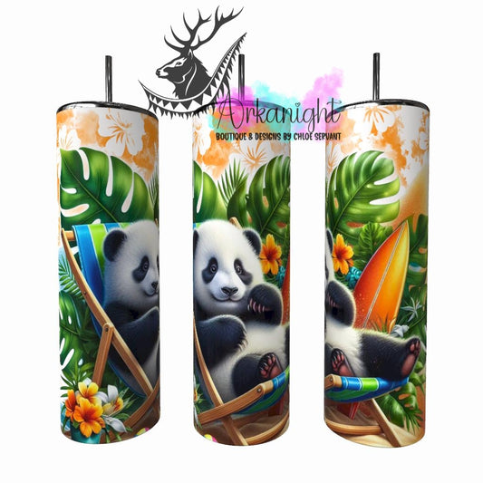 Gourde sur commande - Collection Voyage 2026 - Panda en Vacance