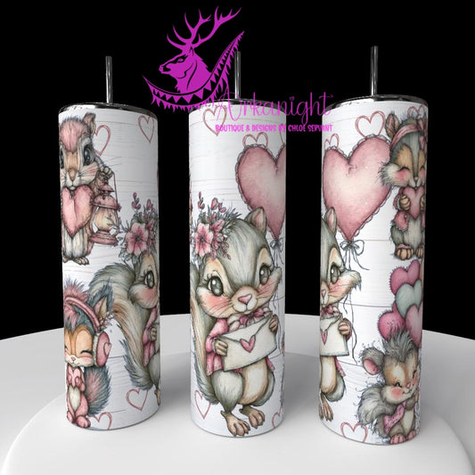 Numérique - Collection Saint-Valentin Vintage 2026 - Old Rose Cute Squirrel