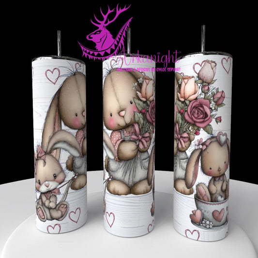 Numérique - Collection Saint-Valentin Vintage 2026 - Old Pink Bunnies