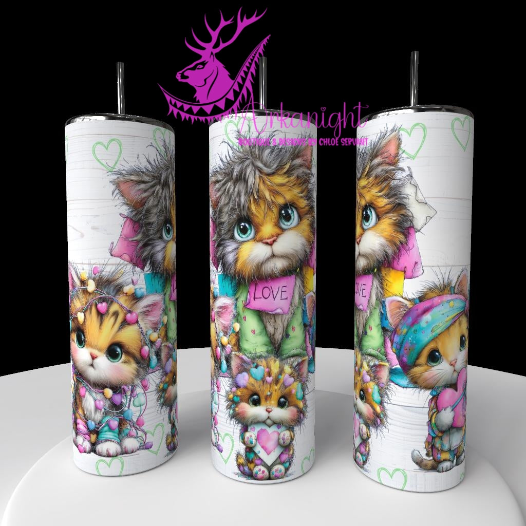 Gourde sur commande - Collection Saint-Valentin 2026 - Multicolor Cat