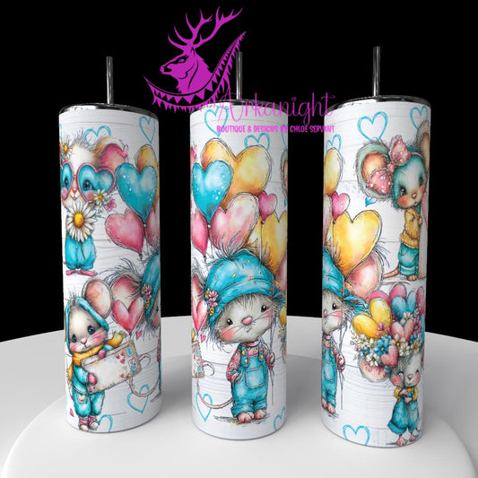 Numérique - Collection Saint-Valentin Vintage 2026 - Blue And Yellow Cute Mouse