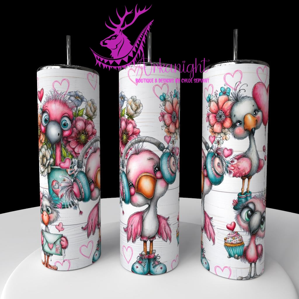 Gourde sur commande - Collection Saint-Valentin 2026 - Flamingo